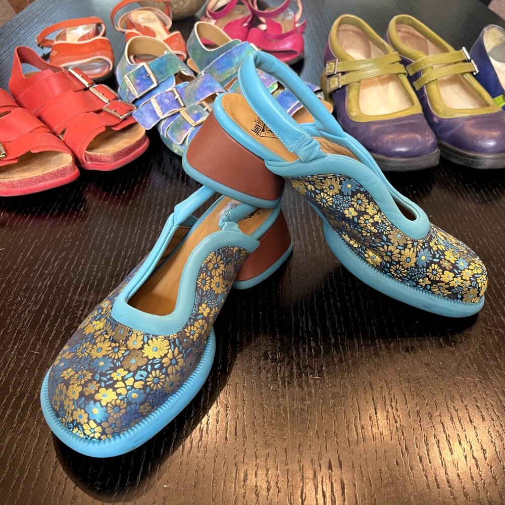 Fluevog Shawnee Low heel with slingback - Discontinued